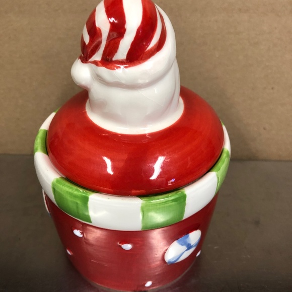 🎅🏻 SALE Royal Norfolk Christmas Santa Candy jar canister with lid, ceramic - Picture 3 of 11